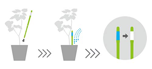 Aquameter (Medium White Refillable - Bundle of 2) - House Plant Soil Moisture Meter, Humidity Sensor Probe, Water Level Indicator - Best for Indoor Potted Plants - view 4