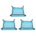 3pcs Repotting Mat 19.7"x19.7" Oxford Cloth Waterproof Blue