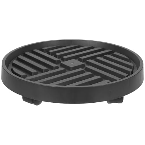 Plastic Plant Pot Saucers with Hidden Wheels, Movable Planter Holder