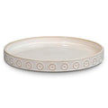 Plant Saucer for Indoors - Ceramic Plant Saucer for Outdoors 11.4 Inch Plant Water Catcher Tray Plant Pot Saucer Plant Drip Tray Drainage Large Plant Plates to Catch Water, Cream White