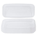 Rectangular 5 Pieces of 9 by 4 Inch Clear Thick Plastic Heavy Duty Sturdy Plant Saucer Drip Trays for pots, Window Sills and Window Shelf (8.5"x3.5")