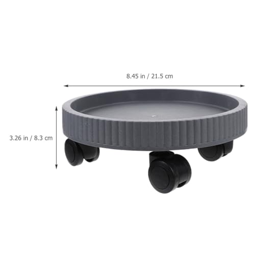 2pcs Rolling Plant Stand with Wheels, Thick Plastic Flowerpot Tray - view 2