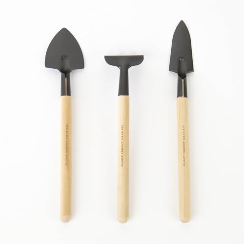 Gift Republic Plant Parent Care Kit Miniature Shovel, Fork & Trowel Set for Houseplants Indoor Garden Tools for Beginners & Experts Gardening Gift, Green - view 5
