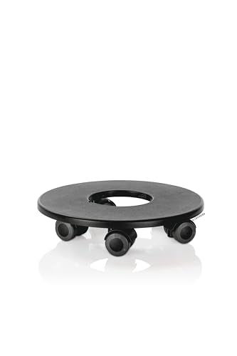 Plant Caddy with Rollers for CLASSICO/QUADRO 50, Black