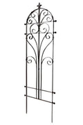 Scroll Garden Trellis 58" H, Freestanding Heavy Duty Iron 24 lbs