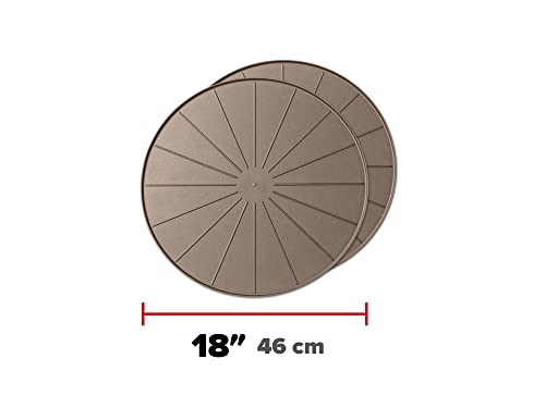 18" Plant Mats/Coasters, Tan, 2-Pack - view 2