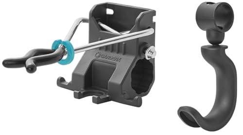 Set of Single Holders and Single Hooks: Brackets for Garden Tools, Extension for Tool Rack Plus, Universal Hook Made from Recycled Materials (3510-20)