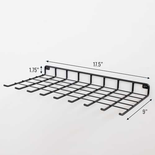 Gardening Hand Tools Organizer, Wall Mount Storage Shelf for Garden Scissors, Hand Pruners, Plant Shears, Tree Cutter, Gardening Shears, and Garden Supplies, Holds 40 lbs - view 7