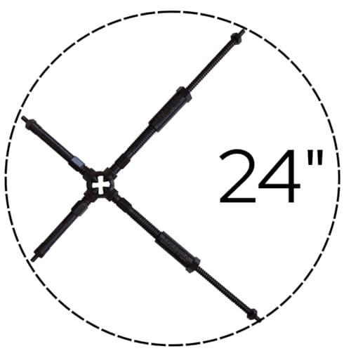 Adjustable Plant Stake Support Holder Brace for Potted Plants (XL). Adjusts from 16" to 26". Fits Stakes up to 1.25" in Diameter. - view 5