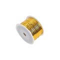 4mm 100 Yards Metal Twist Ties Gift Wrapping Twist Ties Candy Bag Ties Metallic Craft Twist Ties Reusable Plastic Bag Ties Decorative Snack Bags Ties Golden