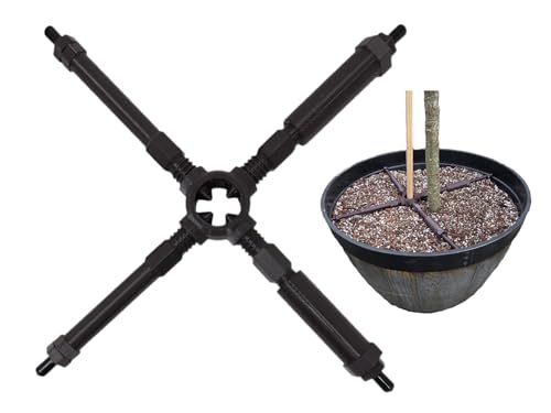 Adjustable Plant Stake Support Holder Brace for Potted Plants (XL). Adjusts from 16" to 26". Fits Stakes up to 1.25" in Diameter.