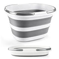 10L Collapsible Bucket with Handle, Foldable Ice Bucket Car Wash Buckets for Cleaning, Portable Wash Basin for Fishing Gardening Window Washing Mopping Household Use Cleaning Supplies