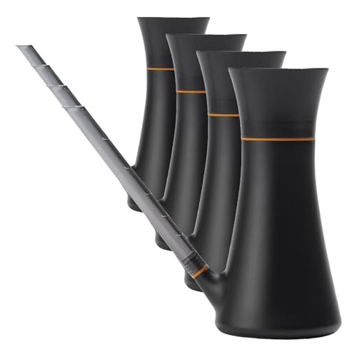 Indoor Watering Can,Long Reach Spout for Precision Hydration on House Plants,Flowers&Garden,Anti-Drip Nozzle with Translucent Volume Markings,Ergonomic Recycled Plastic Body,40 oz,(Pack of 4)
