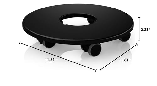 Plant Caddy with Rollers for CLASSICO/QUADRO 50, Black - view 4