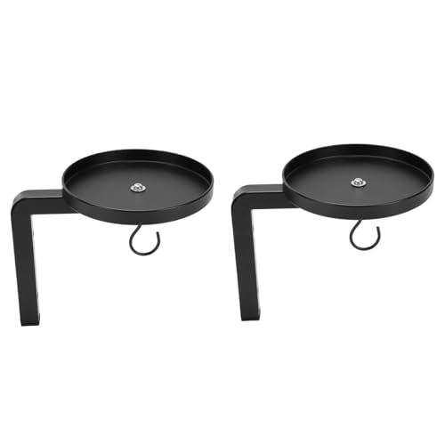 Other Gardening Supplies Metal 15cm Tray with Hooks Indoor Hanging Planter Shelf Space Saving for Small Spaces Kitchen Bathroom Living Room Wall Mounted Plant Stand, Wall Mounted (2PCS)