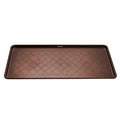 All Weather Boot Tray Extra Large 40"x20" - Brown Plastic Shoe Mat