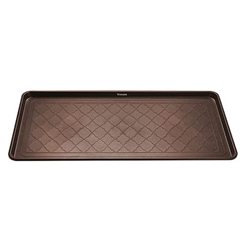 All Weather Boot Tray Extra Large 40"x20" - Brown Plastic Shoe Mat