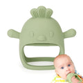 Silicone Baby Teether Toys for Infants 3-6 6-12 Months, Olive