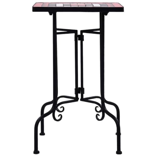 Mosaic Side Table 14 Inch Ceramic Top Outdoor Plant Stand - view 3