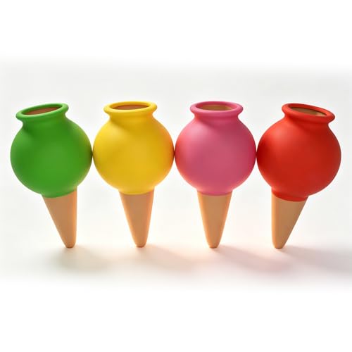 4 Pack Multicolor Terracotta Plant Watering Spikes - view 2