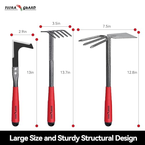 6-Piece Garden Tool Set, Heavy Duty Steel Hand Tools - view 5
