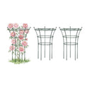 Peony Cages and Supports 2 Pack, Heavy Duty Metal Flower Support Cage, 24"(W) x 36" (H) Trumpet Plant Support for Peonies, Roses, Perennials & Garden Flowers, Rust-Resistant Steel Plant Support Ring
