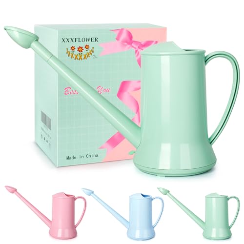 Small Watering Can, 67oz (1/2 Gallon) Indoor Houseplants Green