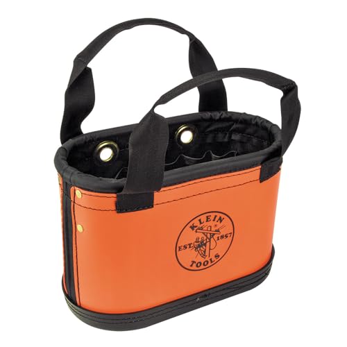 5144HBS Hard-Body Bucket, Orange/Black, 15 Pockets