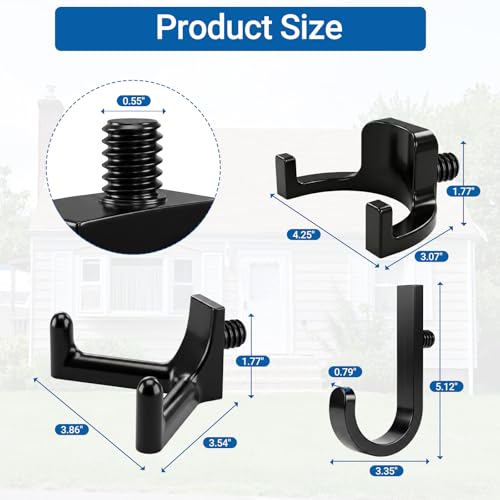 Storage Sheds Hooks J U V-Shape Hangers Tool Set for Suncast/Craftsman Shed Storage Accessories (12) - view 2