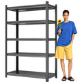 Garage Shelving,Heavy Duty Shelving with Double-Layer Columns 78H×36W×16D