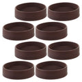 8pcs Inch Round Rubber Furniture Leg Pads, Non-Skid Floor Protectors