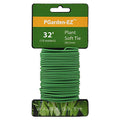 Plant Ties - 32.8ft Soft Twist Ties Green TPR Garden Ties Supply, for Supporting Plants Tomatoes Office Home Organizing