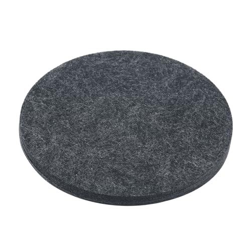 Plant Coasters 10 Inch Reversible Absorbent Waterproof Round Felt Pad Mat, Grey 3 In1 Set