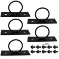 5 Pack 2 Inch Rope Support Holder Drop Ring Brackets for Garden Fence