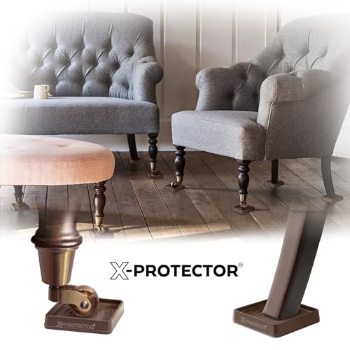 Furniture Cups – 3" Caster Cups 8 PCS – Lined Furniture Coaster - view 6