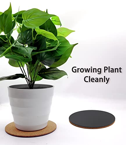 Cork Plant Coasters, Double Layers Cork Plant Mats, 6 Inch, 6 Pcs - view 6
