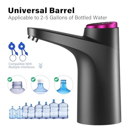5 Gallon Water Dispenser - USB Charging Automatic Electric Drinking Water Pump for 2-5 Gallon Jugs - view 2
