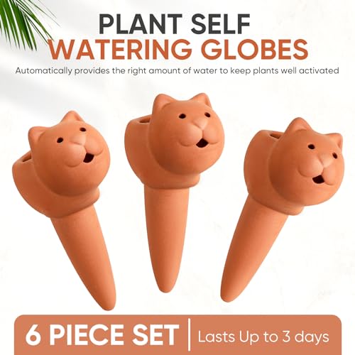 6 Pcs Terracotta Plant Watering Spikes Self Watering Stakes - view 2