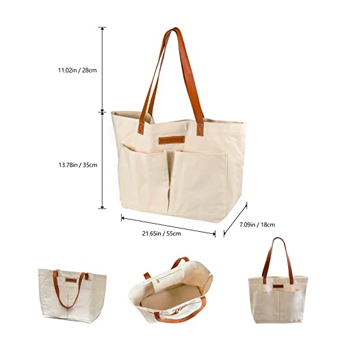 Garden Tool Bag, Canvas Garden Tote With Pockets for Gardening - view 4