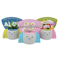 Seeds Peaceful Face Grow Kit 3-Pack, Painted Concrete Planters