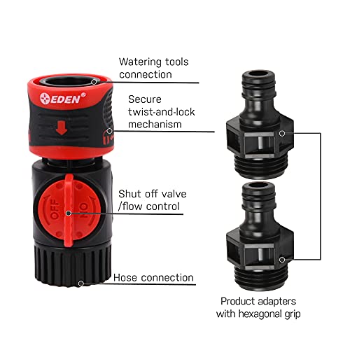 93218 Premium Garden Connect (3 Sets/ 9 Pc) & 95210 Premium Garden Hose Fitting Quick Connect with Water Stop & Lock Feature, 5 pc Set - view 3
