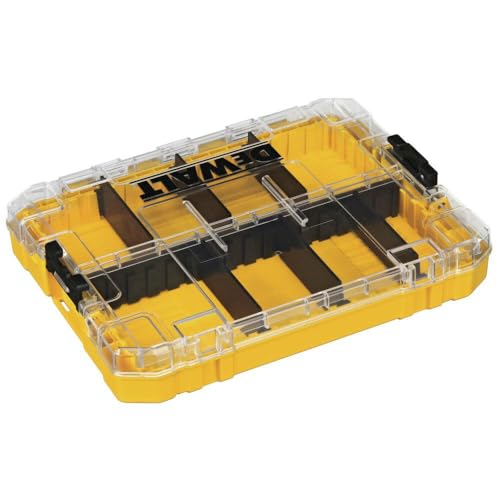 Tool Box, Medium 8-Compartments Small Parts Organizer, Portable Tough Case Screw Organizer Toolbox with Customazible Dividers (DWAN2190) - view 2
