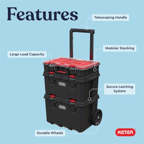 Stack N Rolling Tool Box Modular Storage System 3 Piece - view 4