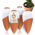Plant Self Watering Globes - Terracotta Watering Spikes - Slow Release Olla Pots - Holds 14 oz - Drip Irrigiation Olla System