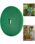 Plant Ties Garden Tape, Reusable Adjustable Plant Clips for Climbing Plants, Green Nylon Self Adhesive Plant Twist Tie Strap to Support Gardening Plants (65.6 FT)