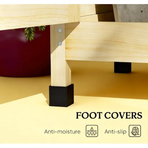 Wooden Potting Bench Garden Workstation for Outdoor Planting Tasks - view 3