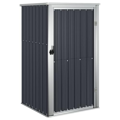 Garden Shed, Galvanized Steel Tool Storage Cabinet with Lockable Doors for Outdoor Yard, Backyard, Garage Organizer, Vertical Utility Shed for Pool Supplies and Gardening Tools - view 2