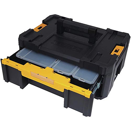 Tool Organizer, TSTAK III, Single Deep Drawer, Heavy Duty Latches, Removable Compartments for Small Tools and Accessories (DWST17803) - view 4