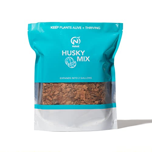 Indoor Coconut Chips Husk Bark Potting Mix Coco Coir Brick. Avoid Root Rot with Fast Draining Soil. Houseplant, Monstera, Fiddle Leaf Fig, Orchid. Hydrate in Bag for ~ 2 Gal.
