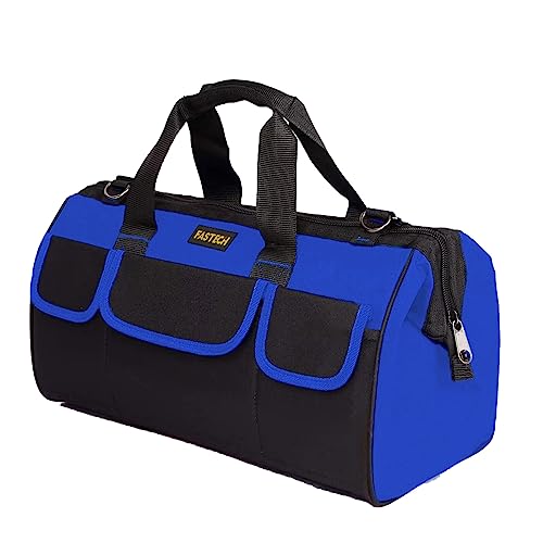 20 Inch Heavy Duty Tool Bag with Wide Mouth for Tool Storage,Carrier and Organizer,Tool Bag for Men/Women, Wide Mouth Tool Bag with Inside Pockets (20 Inch)